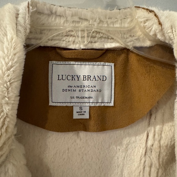 SOLD vintage lucky brand faux suede moto jacket - Picture 2 of 4